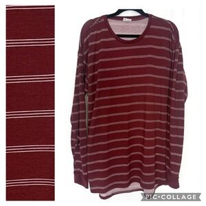 LuLaRoe Hudson Men's Striped Long Sleeve Tee Size XL